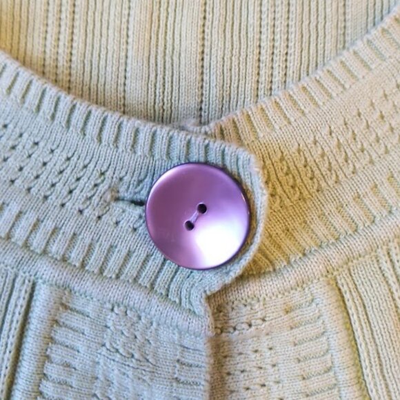 Lime Green Jones Wear Cardigan with Quarter Sleeves - Picture 5 of 5